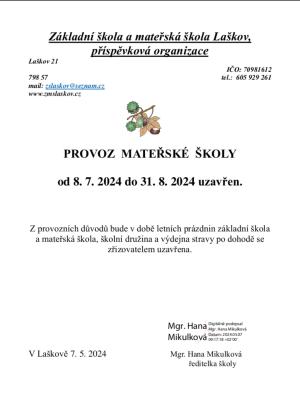 Provoz MŠ!! 1